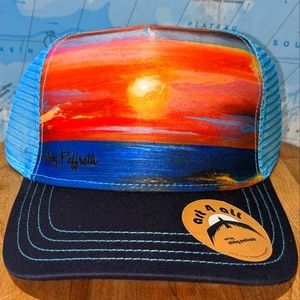 Ocean Breeze Shallow Trucker Hat by Art 4 All - Abby Paffrath
